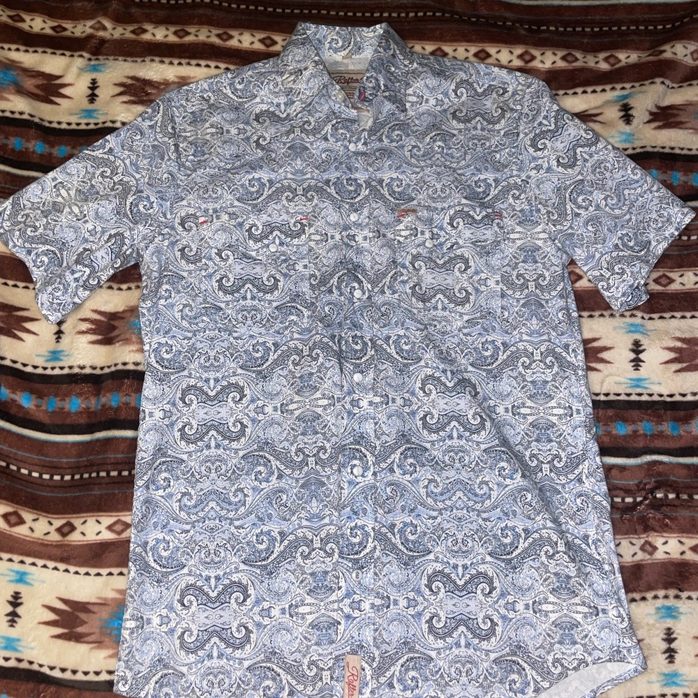Two Mens rafter c button up shirt bundle